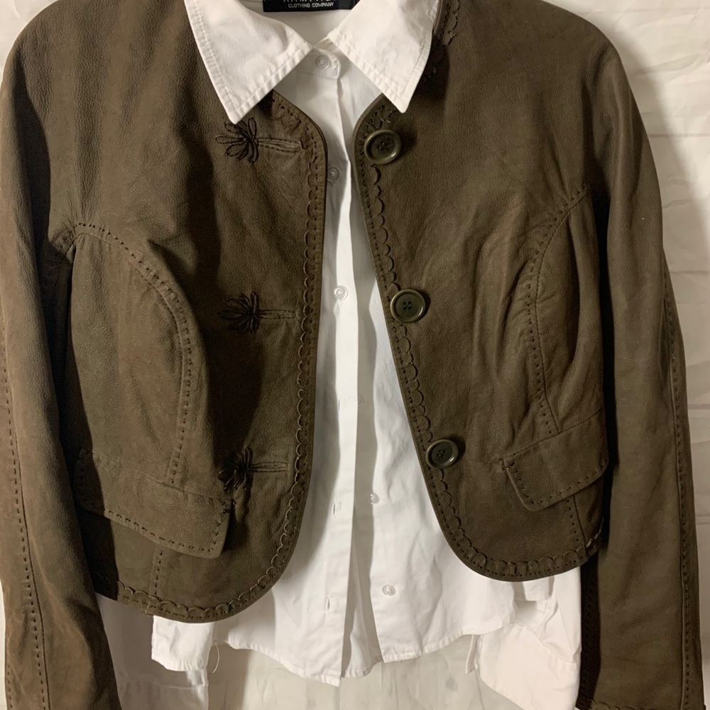 Max Studio 100% Leather Jacket - Picture 5 of 6